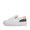 Rieker Platform Trainer With Side Zip - White Leopard